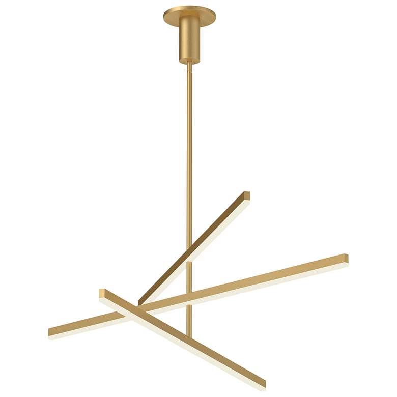 Image 1 Kuzco Vega LED 56-in Brushed Gold LED Chandeliers