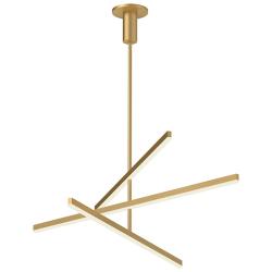 Kuzco Vega LED 56-in Brushed Gold LED Chandeliers