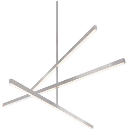 Image 2 Kuzco Vega LED 56-in Brushed Nickel LED Chandeliers more views