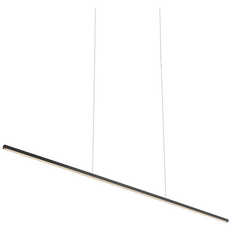 Image 1 Kuzco Vega Minor 47 1/2" Wide Modern Matte Black Linear Bar Pendant