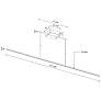 5_Kuzco Vega Minor 47 1/2" Wide Modern Matte Black Linear Bar Pendant more views