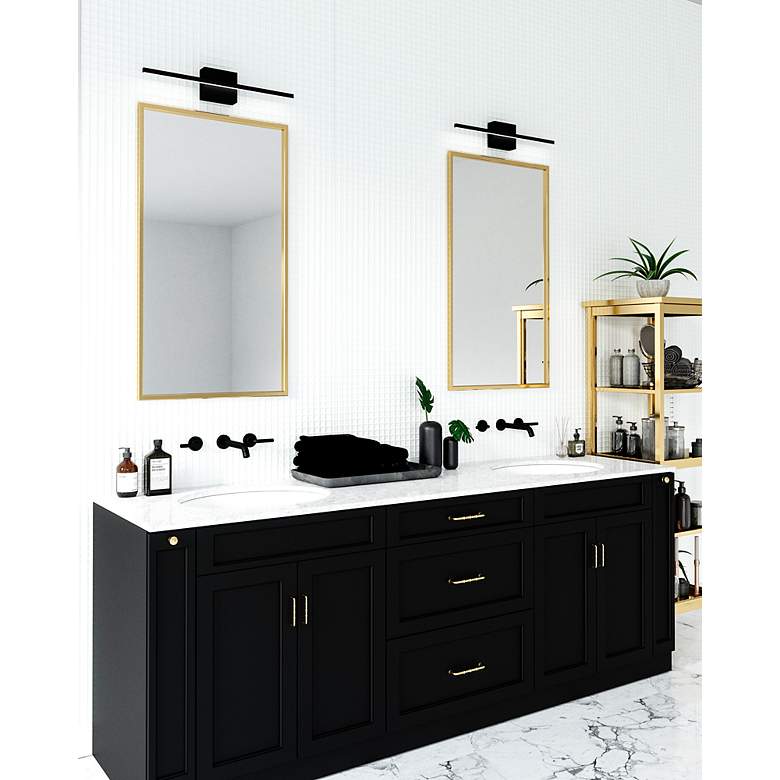 Image 2 Kuzco Vega Minor LED 24-in Black Vanity Light more views