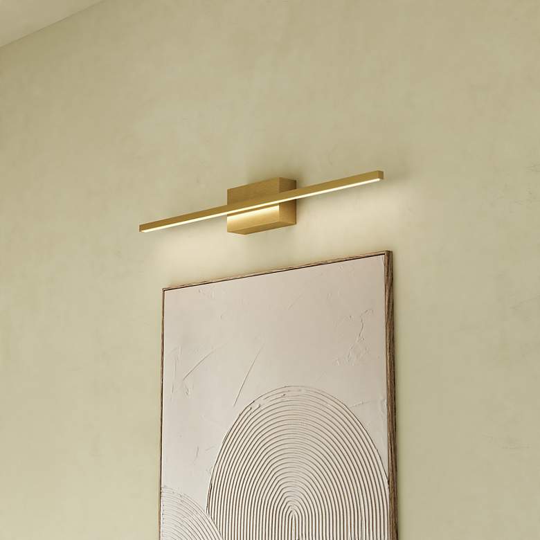 Image 2 Kuzco Vega Minor LED 24-in Brushed Gold Vanity Light more views