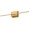 Kuzco Vega Minor LED 24-in Brushed Gold Wall Sconce