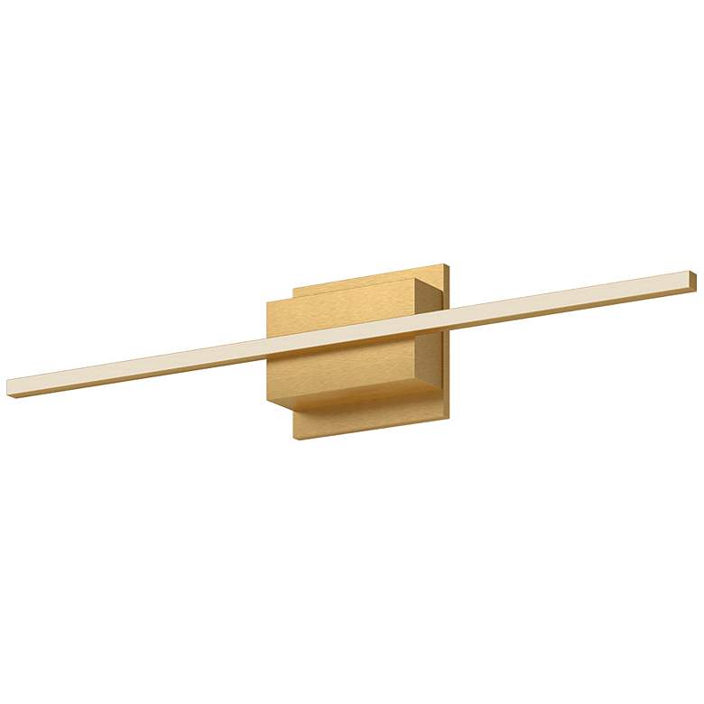 Image 1 Kuzco Vega Minor LED 24-in Brushed Gold Wall Sconce
