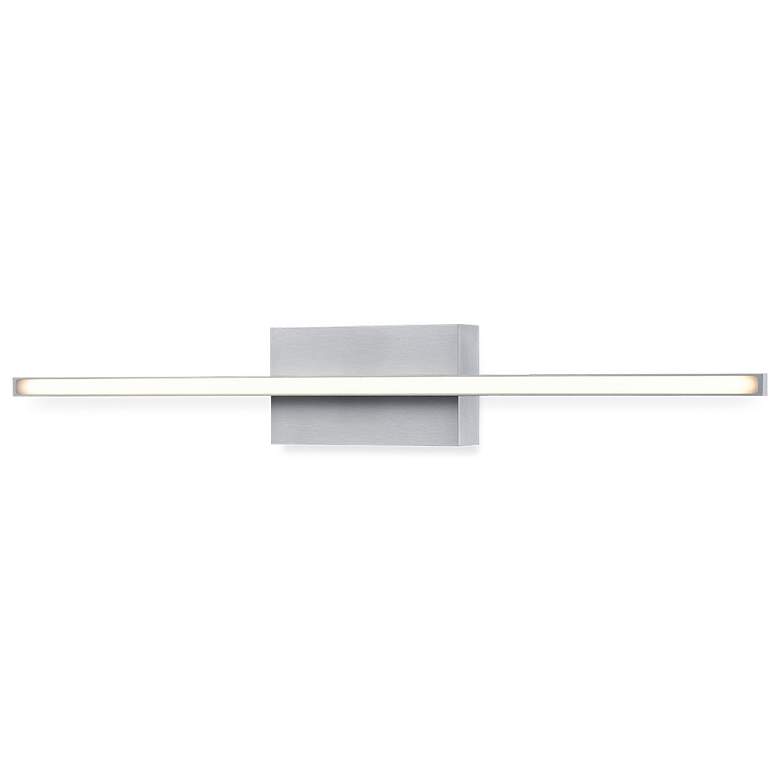 Image 1 Kuzco Vega Minor LED 24-in Brushed Nickel Wall Sconce