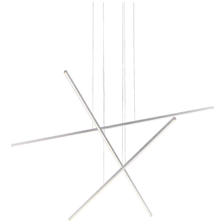 Image 1 Kuzco Vega Minor LED 3 Head Brushed Nickel Multi-Pendant