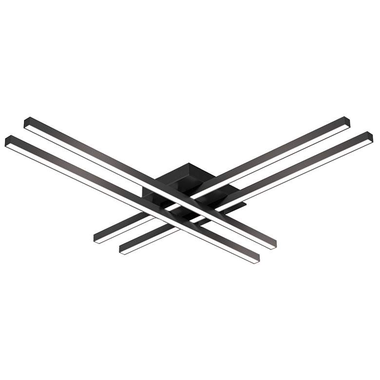 Image 1 Kuzco Vega Minor LED 32-in Black Flush Mount