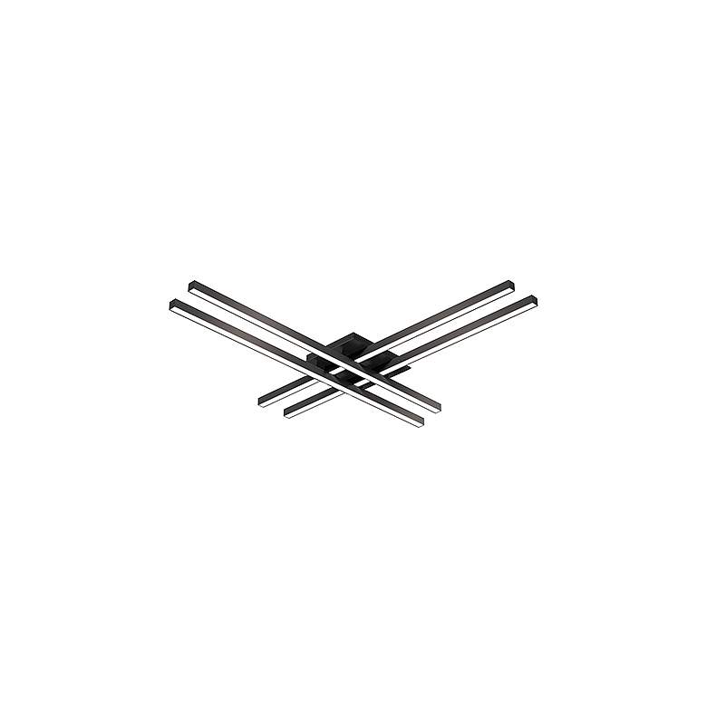 Image 2 Kuzco Vega Minor LED 32-in Black Flush Mount more views