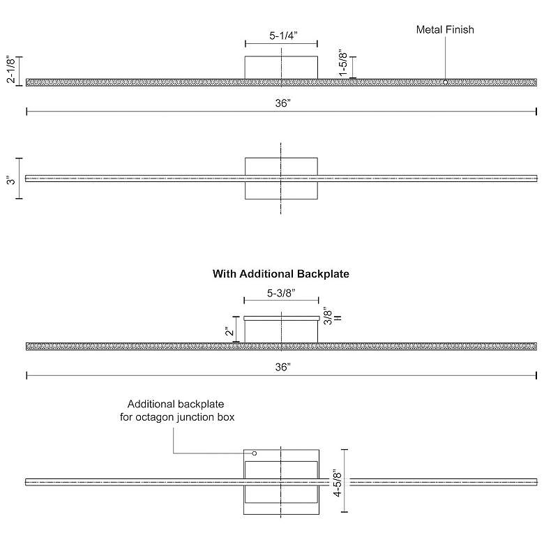 Image 3 Kuzco Vega Minor LED 36-in Brushed Gold Vanity Light more views