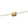 Kuzco Vega Minor LED 36-in Brushed Gold Wall Sconce