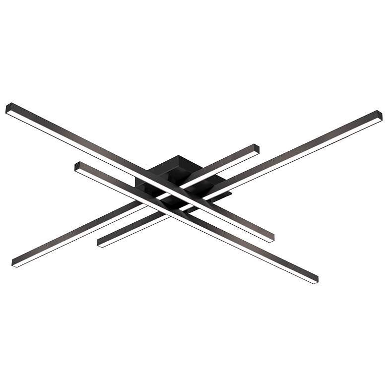 Image 1 Kuzco Vega Minor LED 47-in Black Flush Mount