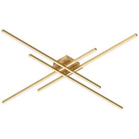 Image1 of Kuzco Vega Minor LED 47-in Brushed Gold Flush Mount