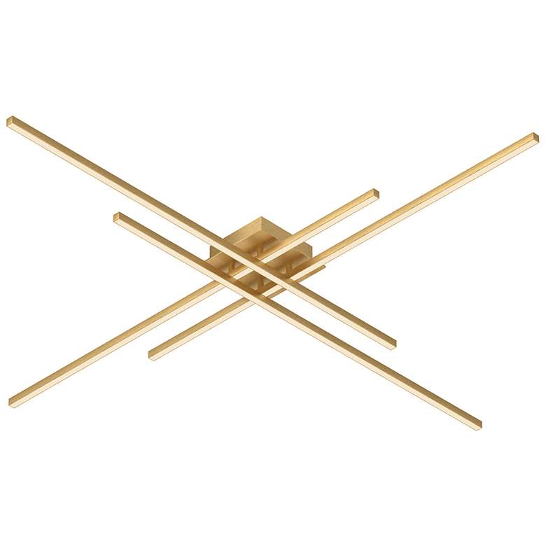 Image 1 Kuzco Vega Minor LED 47-in Brushed Gold Flush Mount