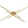 Kuzco Vega Minor LED 47-in Brushed Gold Flush Mount