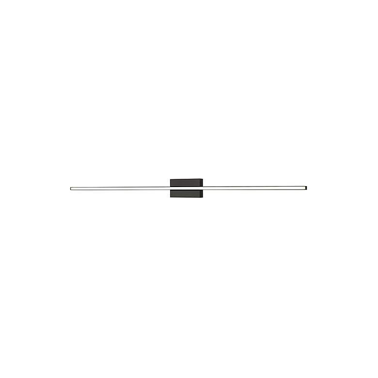 Image 2 Kuzco Vega Minor LED 48-in Black Wall Sconce more views