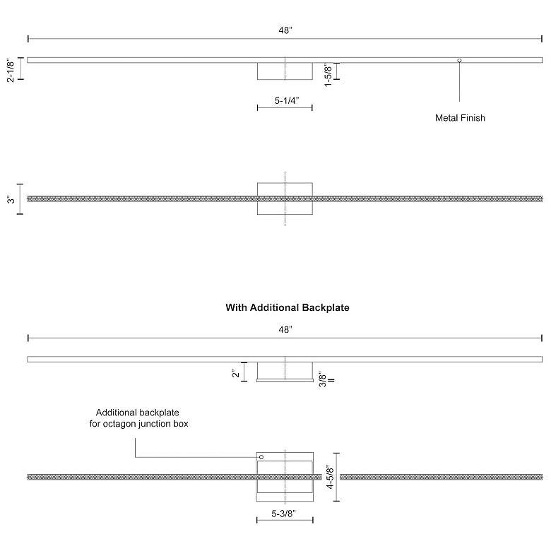 Image 3 Kuzco Vega Minor LED 48-in Black Wall Sconce more views