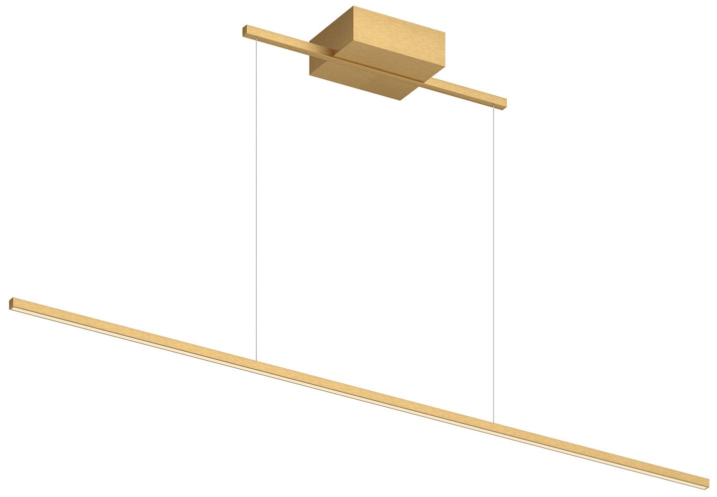 Image 3 Kuzco Vega Minor LED 48-in Brushed Gold Linear Pendant more views