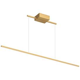 Image1 of Kuzco Vega Minor LED 48-in Brushed Gold Linear Pendant