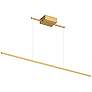 2_Kuzco Vega Minor LED 48-in Brushed Gold Linear Pendant