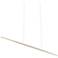 Kuzco Vega Minor LED 48-in Brushed Nickel Linear Pendant