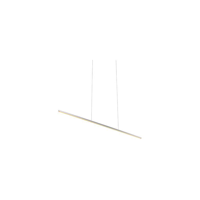 Image 2 Kuzco Vega Minor LED 48-in Brushed Nickel Linear Pendant more views