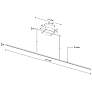3_Kuzco Vega Minor LED 48-in Brushed Nickel Linear Pendant more views