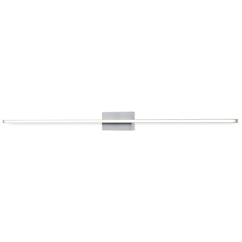 Image 1 Kuzco Vega Minor LED 48-in Brushed Nickel Wall Sconce