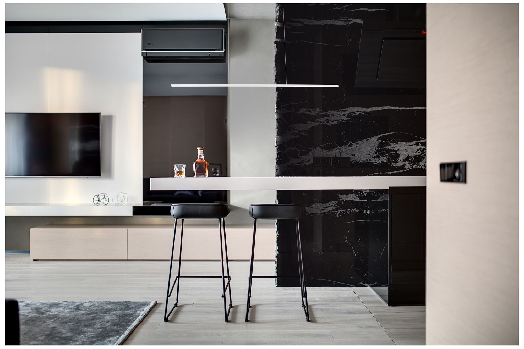 Image 2 Kuzco Vega Minor LED 48-in White Linear Pendant more views