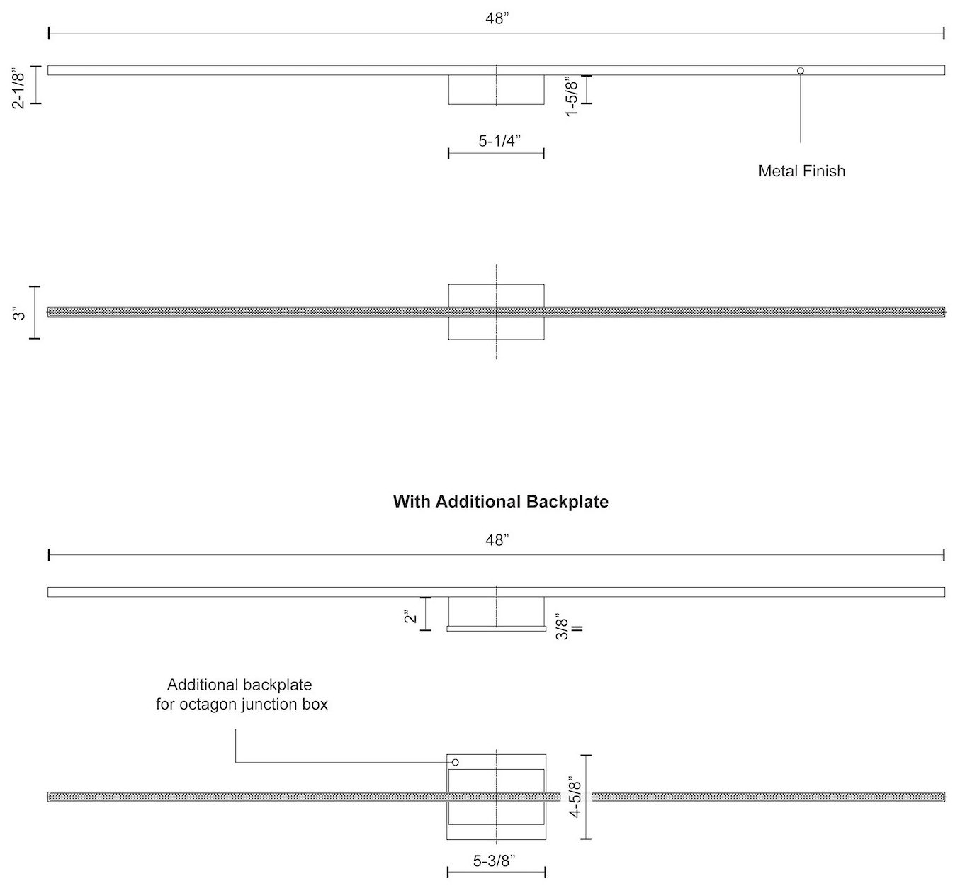 Image 3 Kuzco Vega Minor LED 48-in White Wall Sconce more views