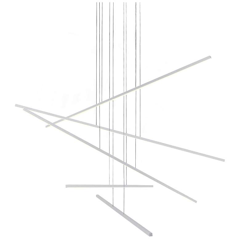 Image 1 Kuzco Vega Minor LED 5 Head Brushed Nickel Multi-Pendant