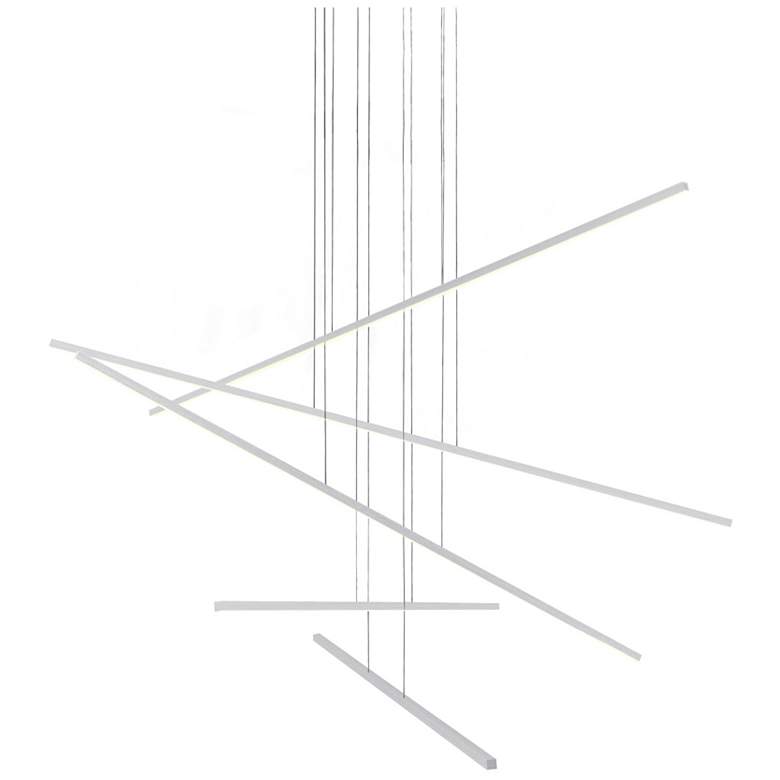 Image 1 Kuzco Vega Minor LED 5 Head Brushed Nickel Multi-Pendant