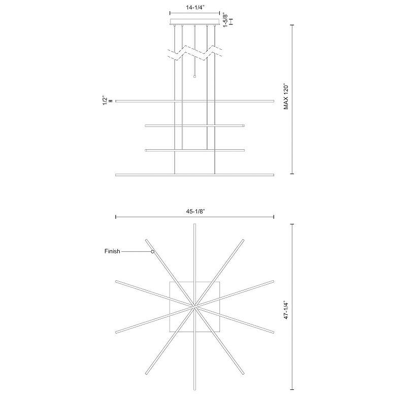 Image 5 Kuzco Vega Minor LED 5 Head White Multi-Pendant more views