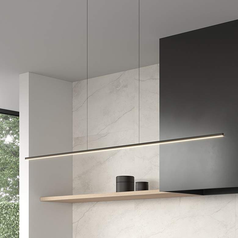 Image 1 Kuzco Vega Minor LED 60-in Black Linear Pendant