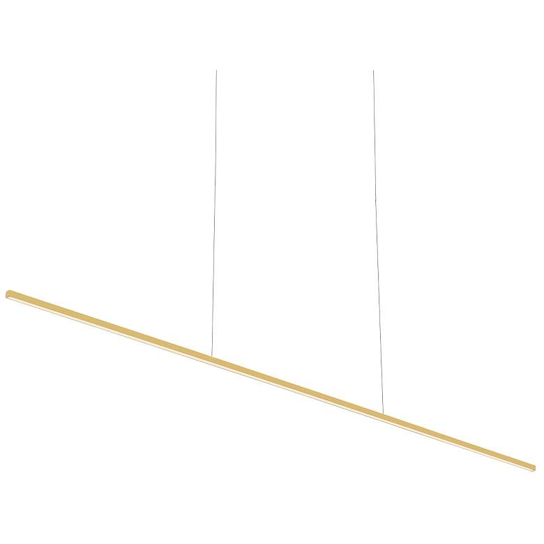 Image 1 Kuzco Vega Minor LED 60-in Brushed Gold Linear Pendant