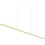 1_Kuzco Vega Minor LED 60-in Brushed Gold Linear Pendant