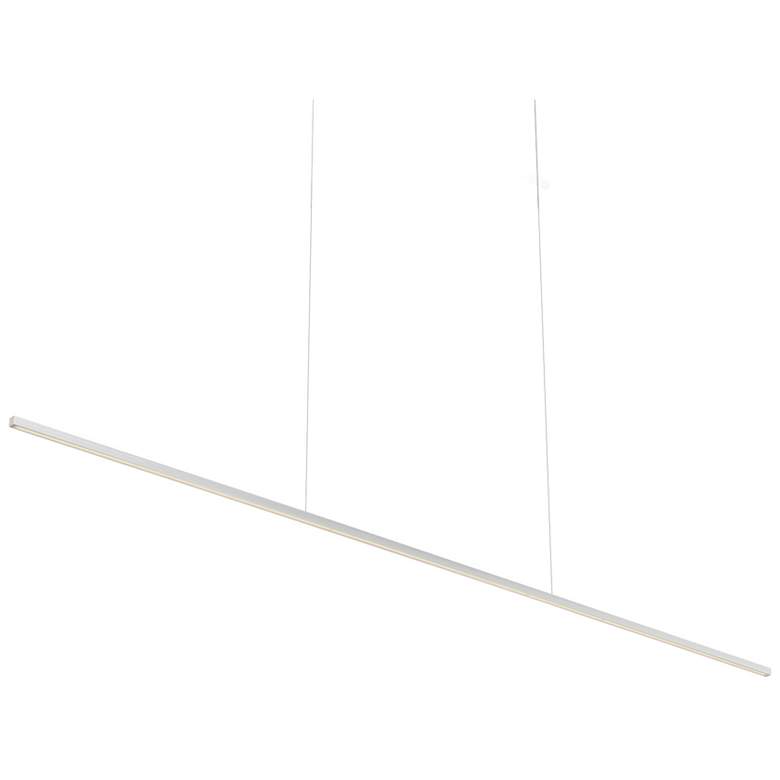 Image 1 Kuzco Vega Minor LED 60-in Brushed Nickel Linear Pendant