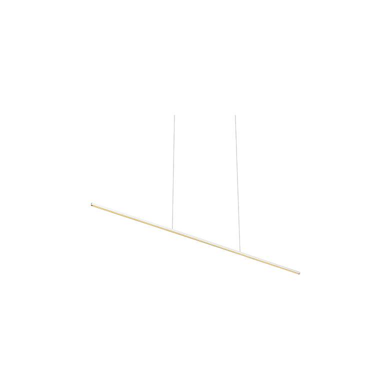 Image 2 Kuzco Vega Minor LED 60-in White Linear Pendant more views