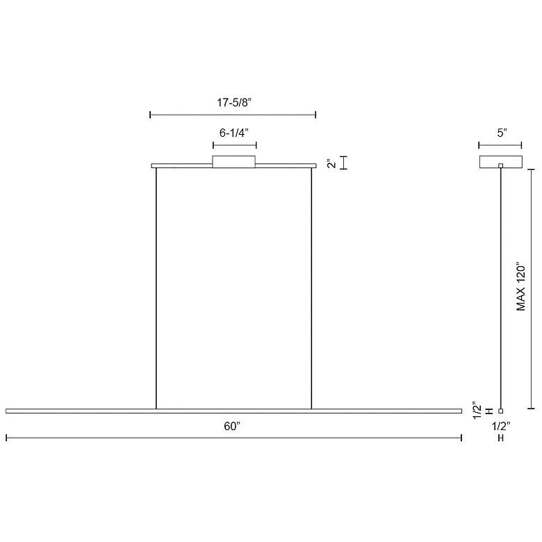 Image 3 Kuzco Vega Minor LED 60-in White Linear Pendant more views