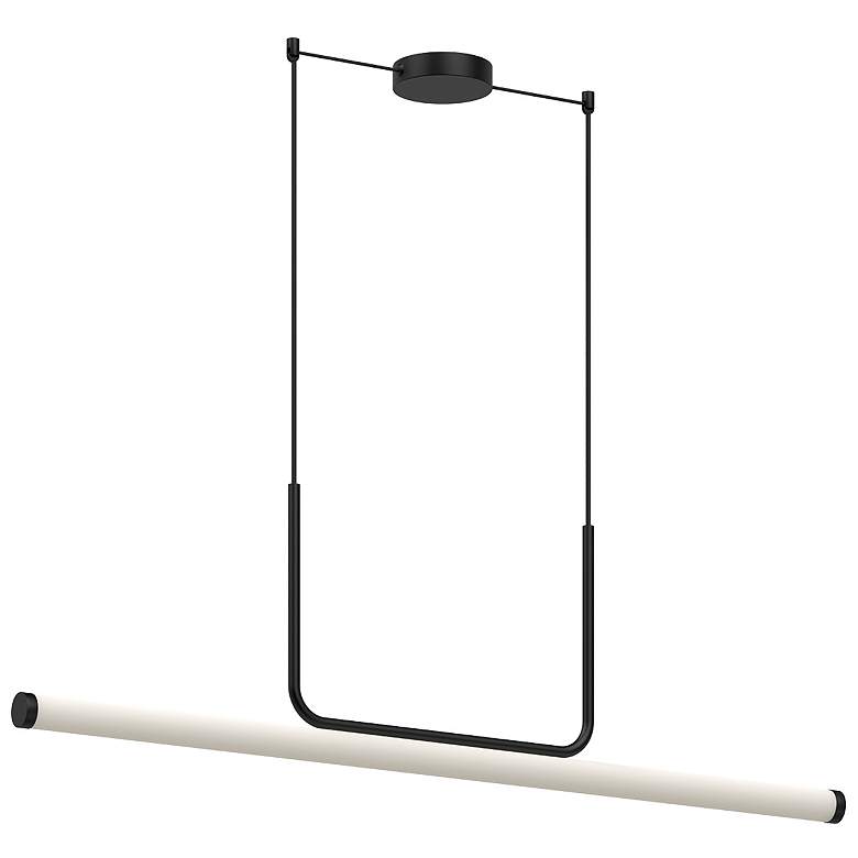 Image 1 Kuzco Vesper LED 48-in Black Linear Pendant