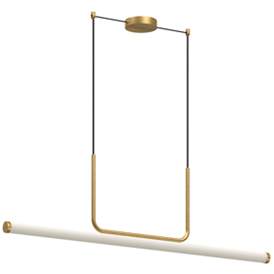 Image1 of Kuzco Vesper LED 48-in Brushed Gold Linear Pendant