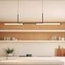 1_Kuzco Vesper LED 73-in Black Linear Pendant