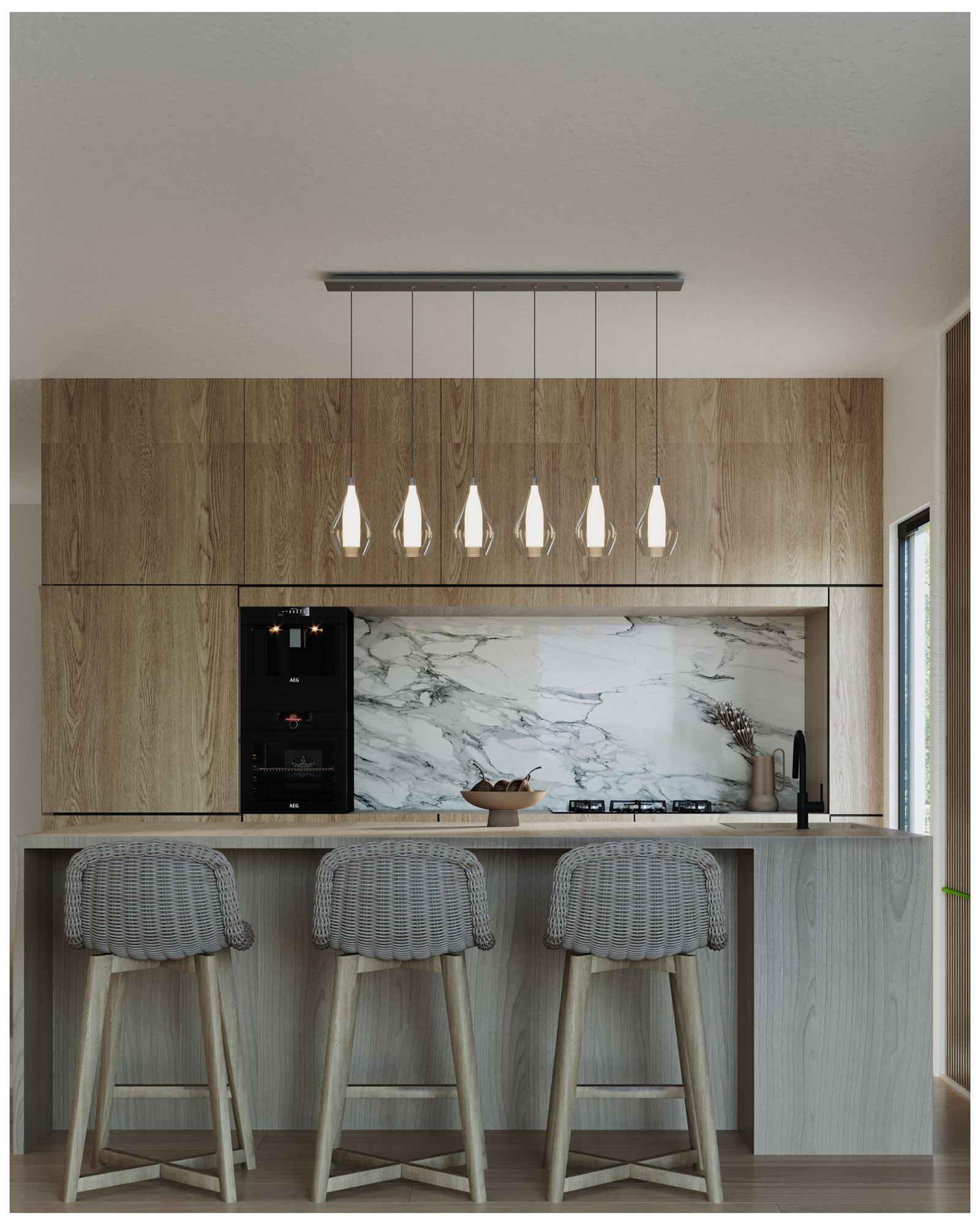 Image 2 Kuzco Victoria 42-in Chrome 6-Light Multi Pendant more views