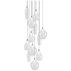 Kuzco Victoria LED 12 Head Chrome Multi-Pendant
