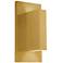 Kuzco Vista LED 9-in Brushed Gold Wall Sconce