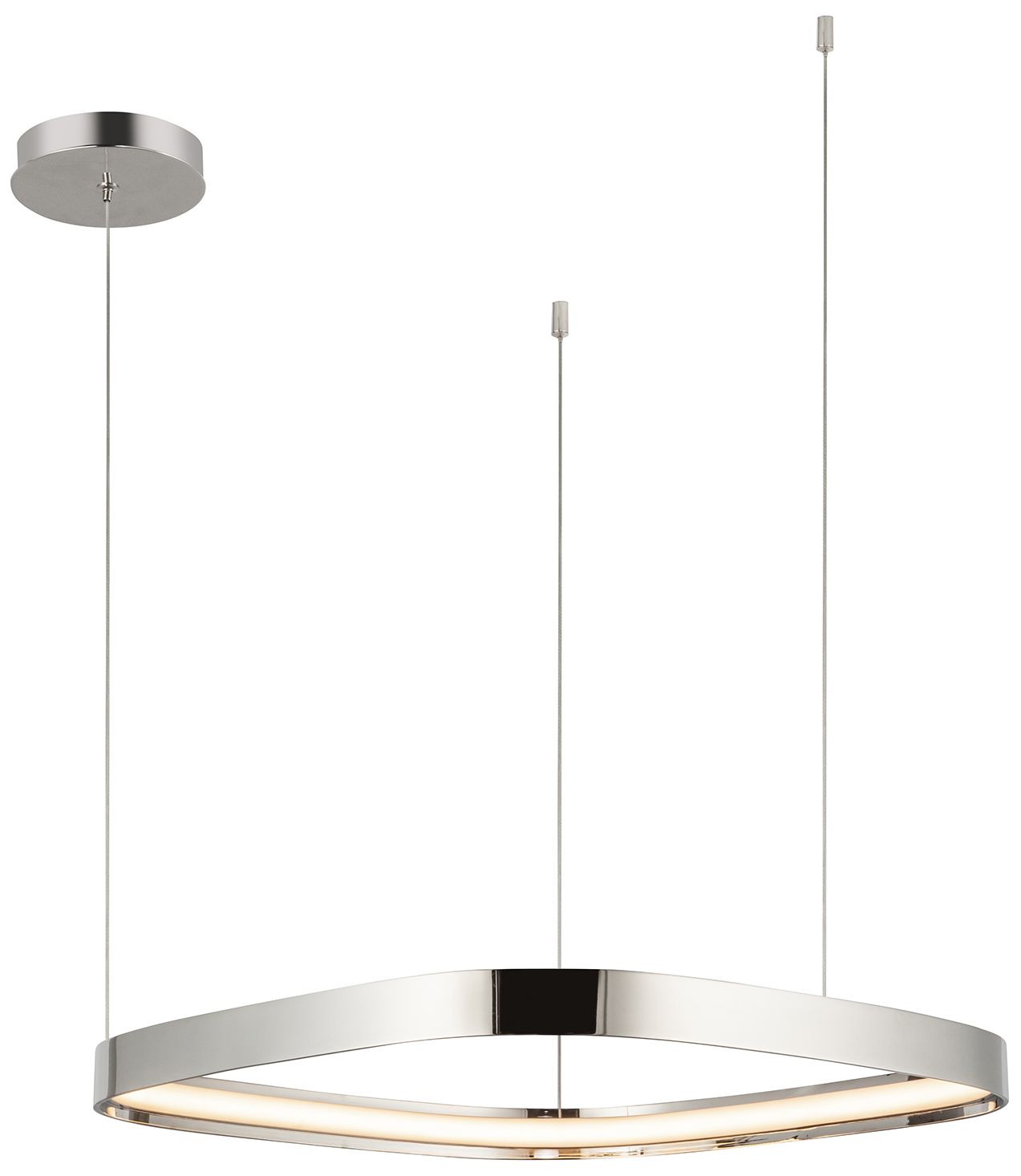 Image 4 Kuzco Yukon LED 19-in Polished Nickel Pendant more views