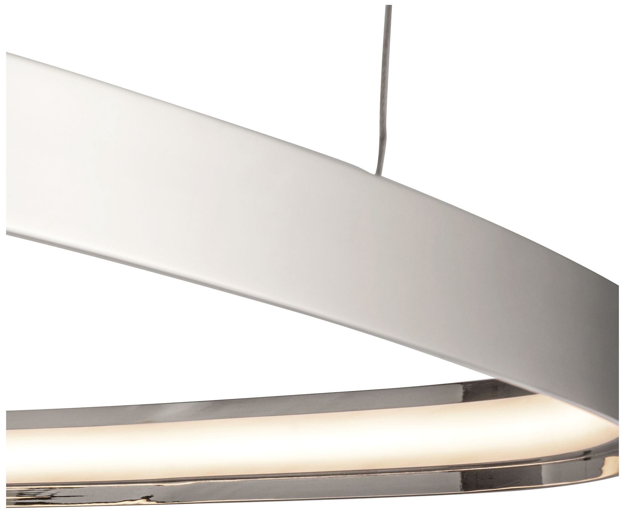 Image 5 Kuzco Yukon LED 19-in Polished Nickel Pendant more views