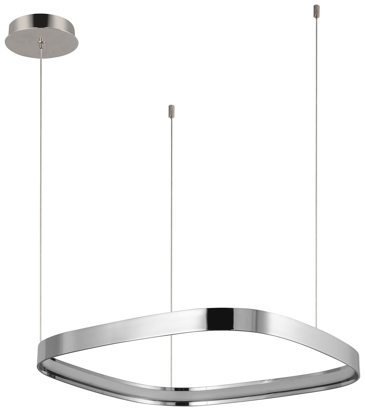 Image 2 Kuzco Yukon LED 19-in Polished Nickel Pendant more views