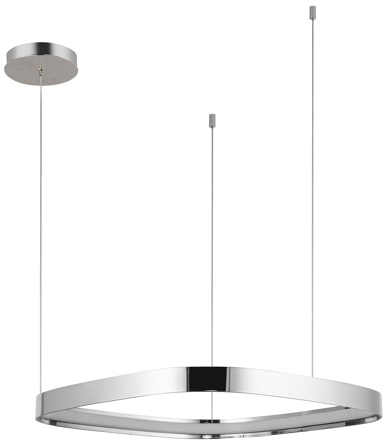 Image 4 Kuzco Yukon LED 19-in Polished Nickel Pendant more views