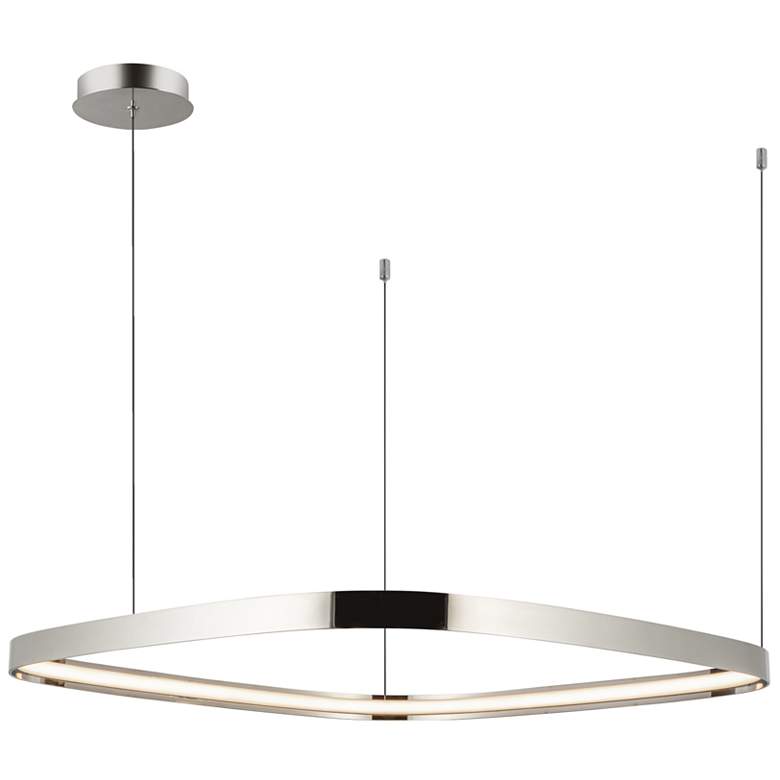 Image 1 Kuzco Yukon LED 31-in Polished Nickel Pendant